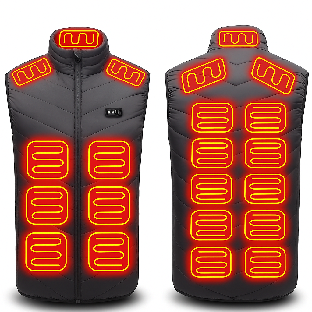 Veste chauffante UltraFlex 21 zones – Homme & Femme