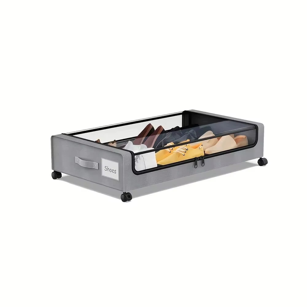 Organisateurs pliables sous lit avec roulettes